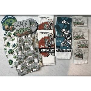 Star Wars Mandalorian Grogu Baby Yoda Kitchen Towels Bundle 9 Towels